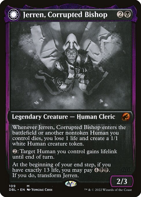 Jerren, Corrupted Bishop // Ormendahl, the Corrupter (109) [Innistrad: Double Feature]