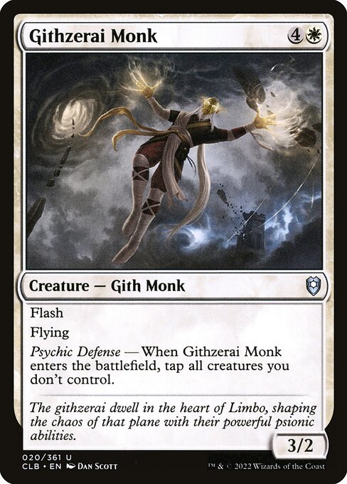 Githzerai Monk (20) [Commander Legends: Battle for Baldur's Gate]