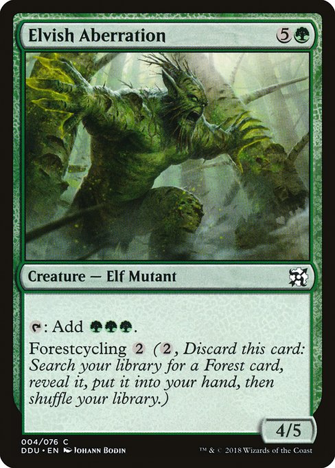 Elvish Aberration (4) [Duel Decks: Elves vs. Inventors]