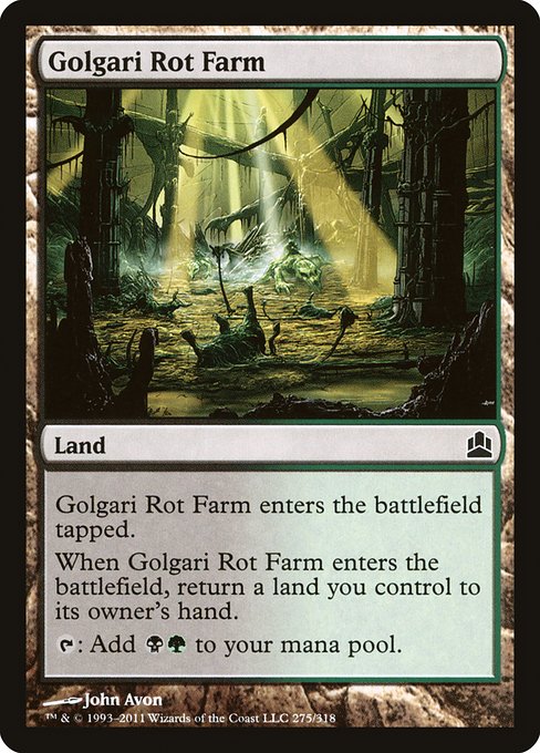 Golgari Rot Farm (275) [Commander 2011]
