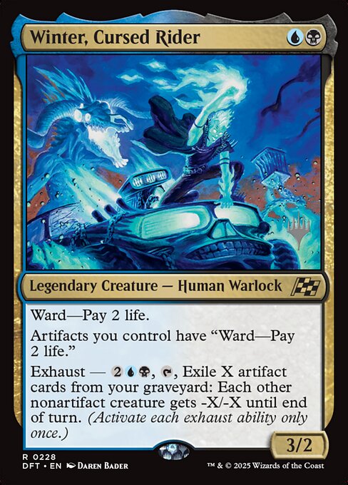 Winter, Cursed Rider (228p) [Aetherdrift Promos]