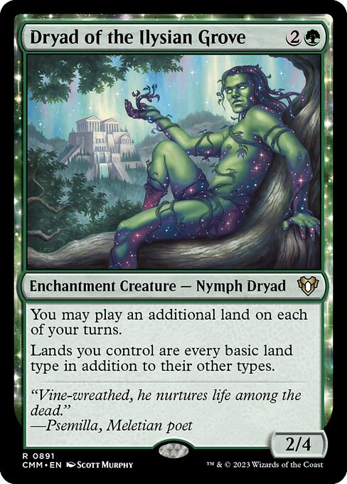 Dryad of the Ilysian Grove (891) [Commander Masters]