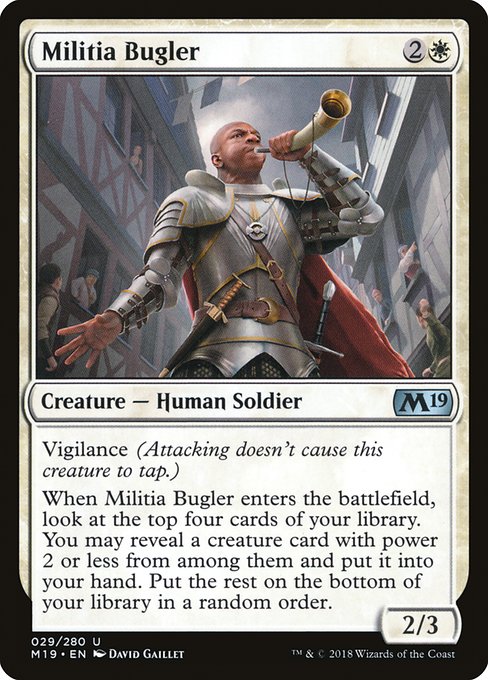 Militia Bugler (29) [Core Set 2019]