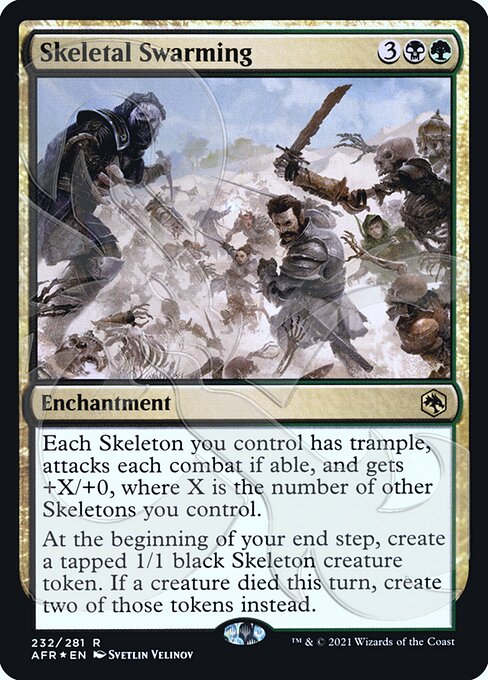 Skeletal Swarming (232a) [Adventures in the Forgotten Realms Promos]