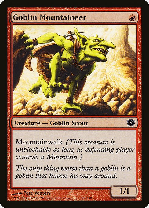 Goblin Mountaineer (193★) [Ninth Edition]