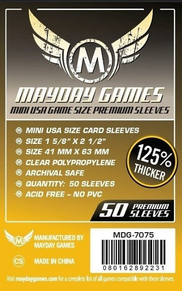 MDG7075 Premium Mini USA 41MM X 63MM 50 Sleeves image 0