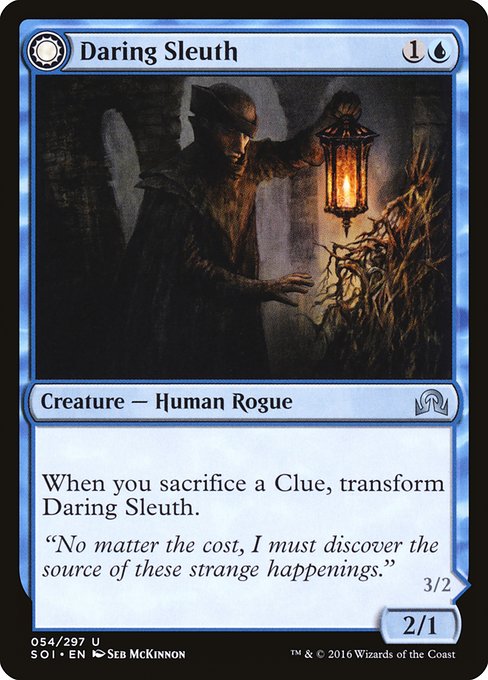 Daring Sleuth // Bearer of Overwhelming Truths (54) [Shadows over Innistrad]