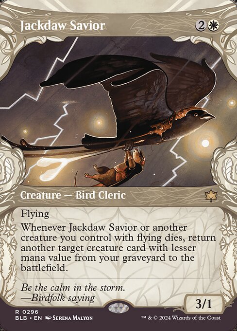 Jackdaw Savior (296) [Bloomburrow]
