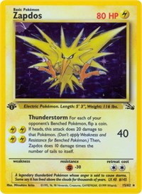 Zapdos (15) (15/62) [Fossil]