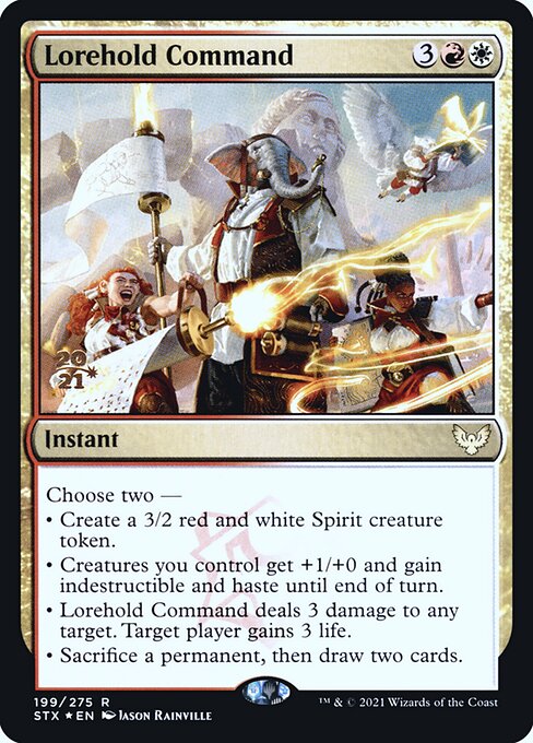 Lorehold Command (199s) [Strixhaven: School of Mages Promos]