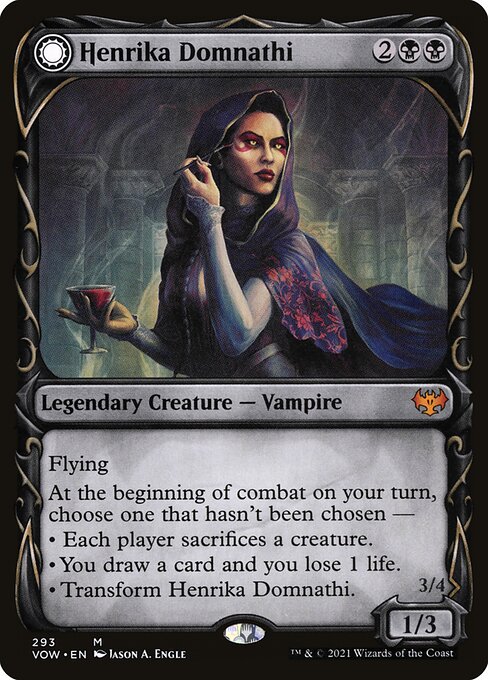 Henrika Domnathi // Henrika, Infernal Seer (293) [Innistrad: Crimson Vow] [Showcase]