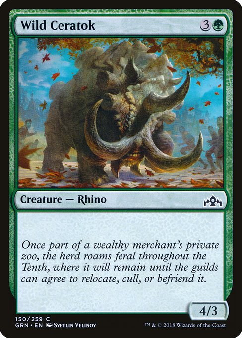 Wild Ceratok (150) [Guilds of Ravnica]