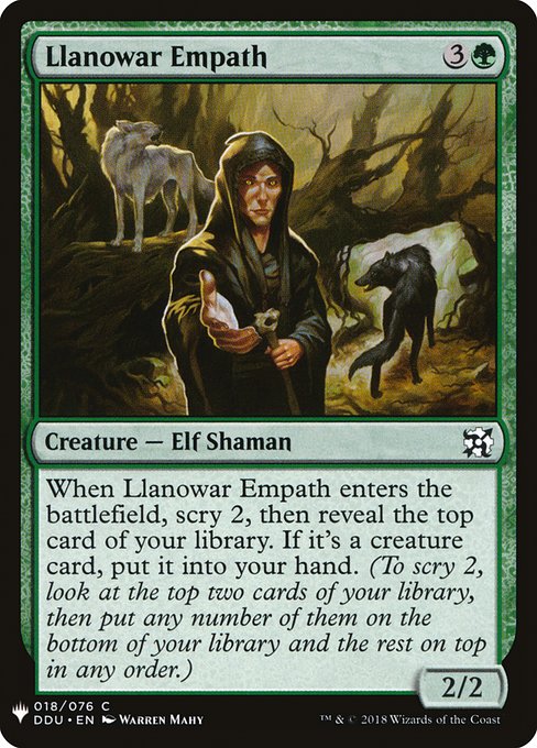 Llanowar Empath (DDU-18) [The List]