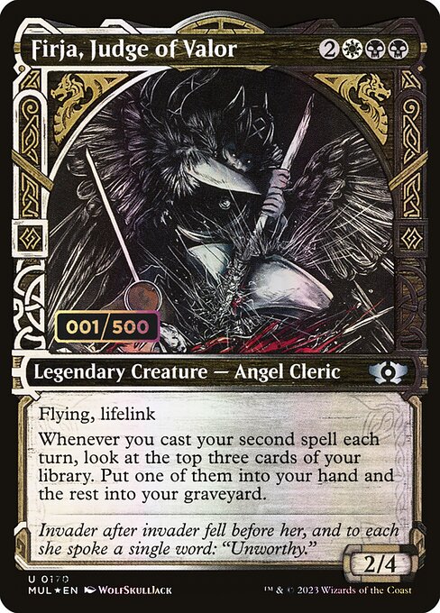 Firja, Judge of Valor (170z) [Multiverse Legends] [Showcase]