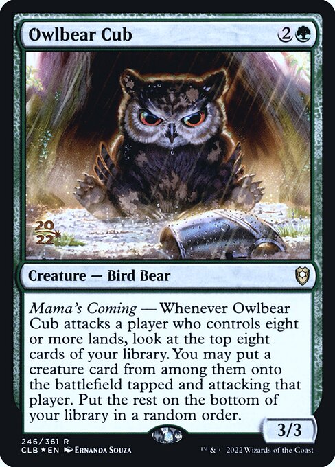 Owlbear Cub (246s) [Battle for Baldur's Gate Promos]