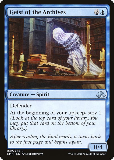 Geist of the Archives (62) [Eldritch Moon]