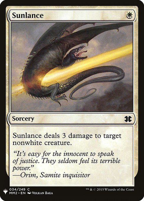 Sunlance (MM2-34) [The List]