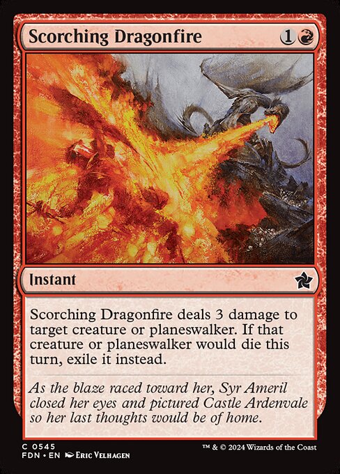 Scorching Dragonfire (545) [Foundations]