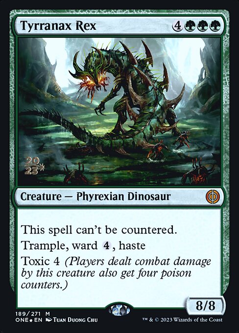 Tyrranax Rex (189s) [Phyrexia: All Will Be One Promos]