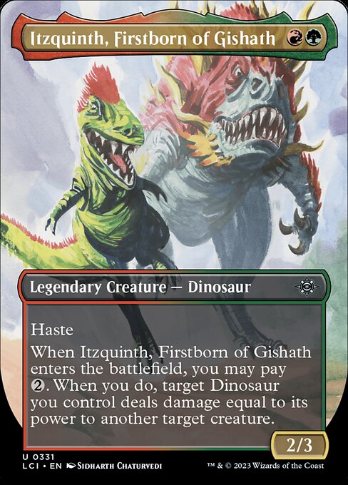 Itzquinth, Firstborn of Gishath (331) [The Lost Caverns of Ixalan] [Borderless]