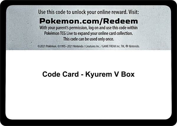 Code Card - Kyurem V Box [Miscellaneous Cards and Products]