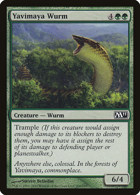 Yavimaya Wurm (200) [Magic 2011]