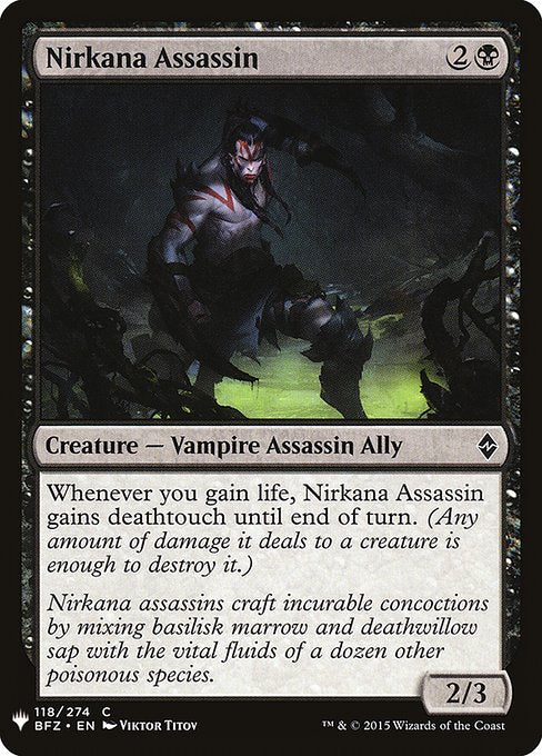 Nirkana Assassin (BFZ-118) [The List]