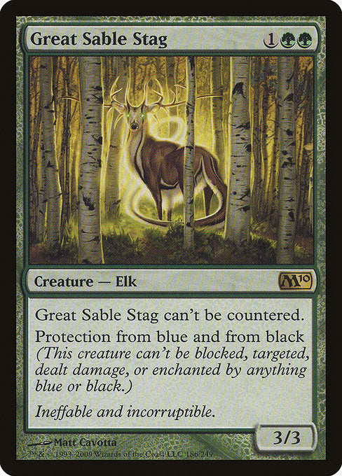 Great Sable Stag (186) [Magic 2010]
