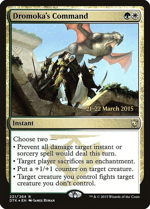 Dromoka's Command (221s) [Dragons of Tarkir Promos]