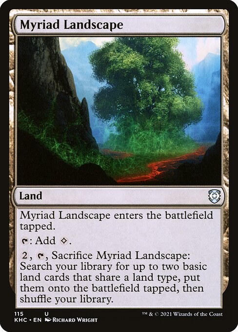 Myriad Landscape (115) [Kaldheim Commander]