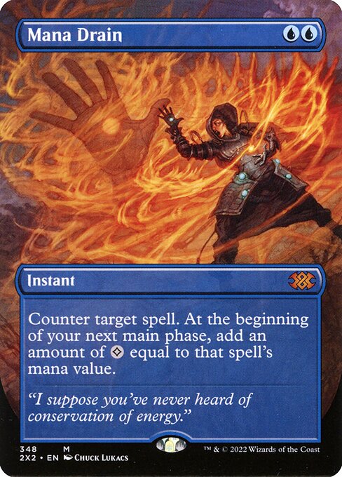 Mana Drain (348) [Double Masters 2022] [Borderless]