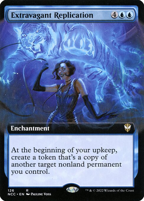 Extravagant Replication (126) [New Capenna Commander] [Extended Art]