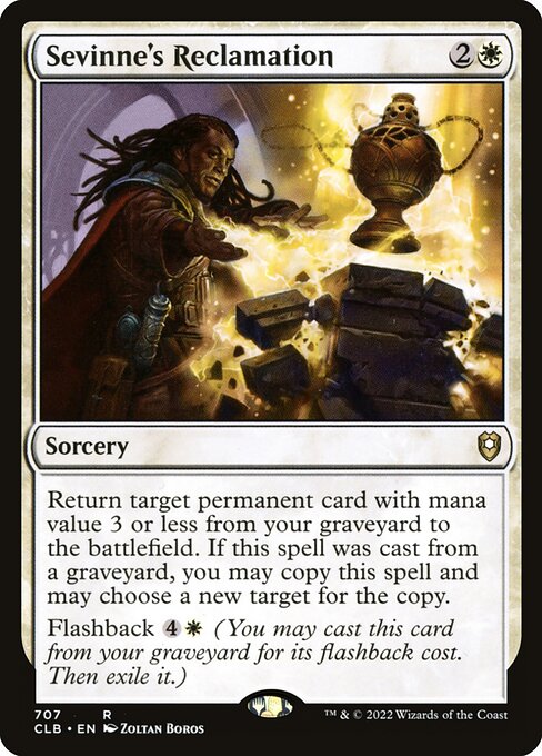 Sevinne's Reclamation (707) [Commander Legends: Battle for Baldur's Gate]