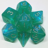 Stardust Turquoise 16mm Polyhedral Dice Set image 0
