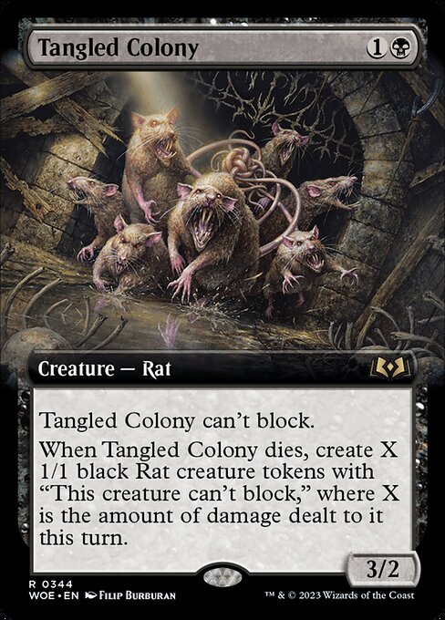 Tangled Colony (344) [Wilds of Eldraine] [Extended Art]