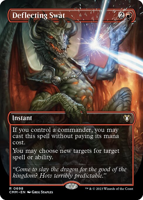 Deflecting Swat (698) [Commander Masters] [Borderless]