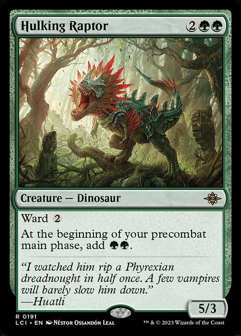 Hulking Raptor (191) [The Lost Caverns of Ixalan]