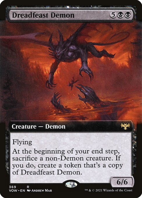 Dreadfeast Demon (369) [Innistrad: Crimson Vow] [Extended Art]