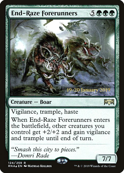 End-Raze Forerunners (124s) [Ravnica Allegiance Promos]
