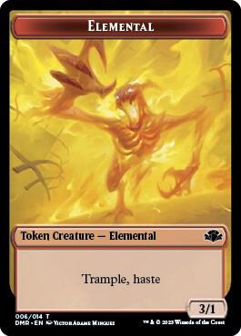 Elemental Token (6) [Dominaria Remastered]