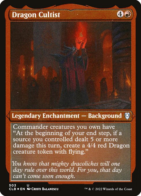 Dragon Cultist (503) [Commander Legends: Battle for Baldur's Gate]