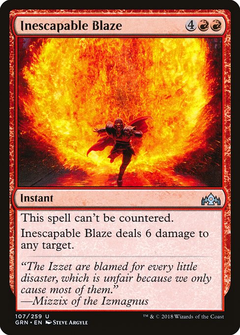 Inescapable Blaze (107) [Guilds of Ravnica]
