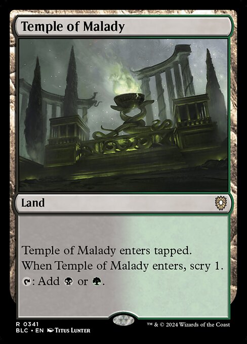 Temple of Malady (341) [Bloomburrow Commander]