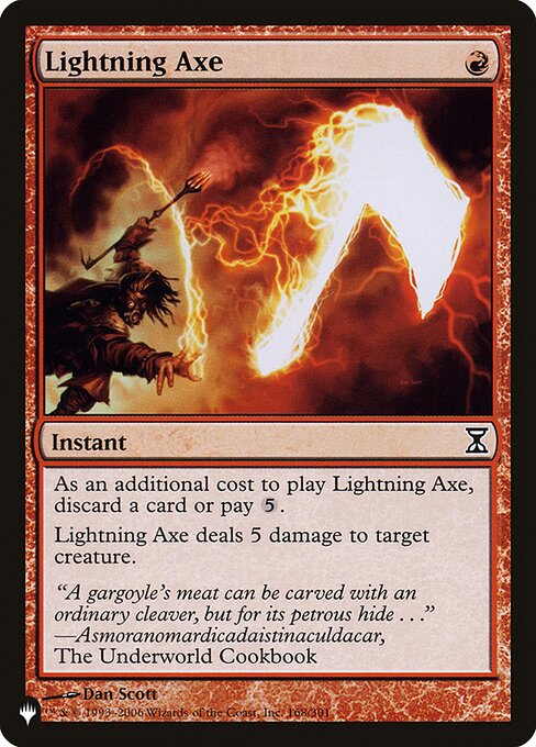 Lightning Axe (TSP-168) [The List]