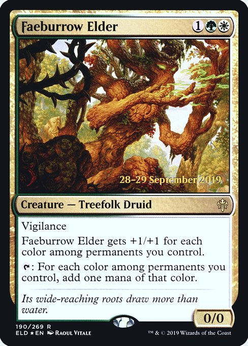 Faeburrow Elder (190s) [Throne of Eldraine Promos]