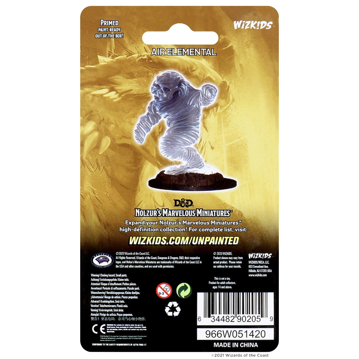 D&amp;D: Nolzur's Marvelous Miniatures: Wave 15 Air Elemental 90205 image 2