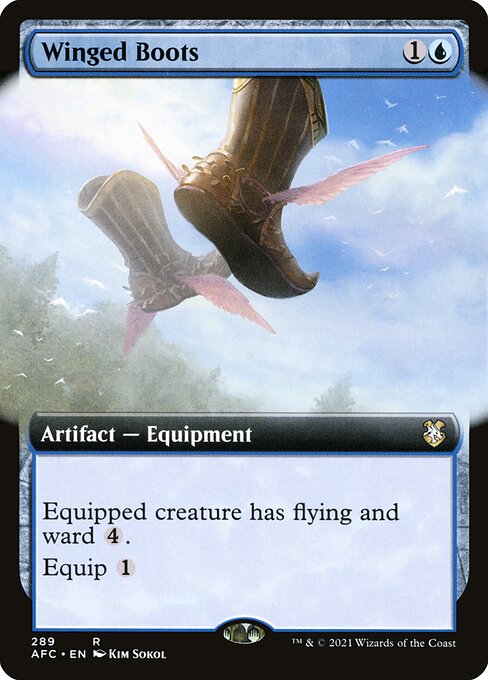 Winged Boots (289) [Forgotten Realms Commander] [Extended Art]