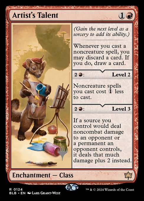 Artist's Talent (124p) [Bloomburrow Promos]
