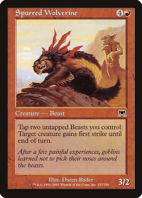 Spurred Wolverine (237) [Onslaught]