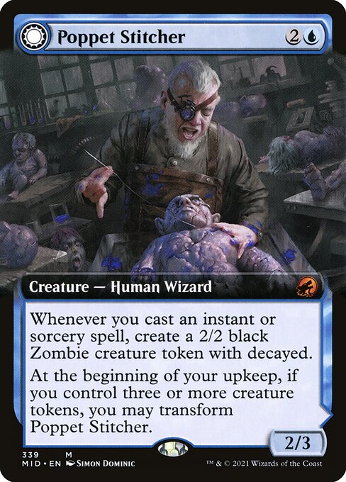 Poppet Stitcher // Poppet Factory (339) [Innistrad: Midnight Hunt] [Extended Art]